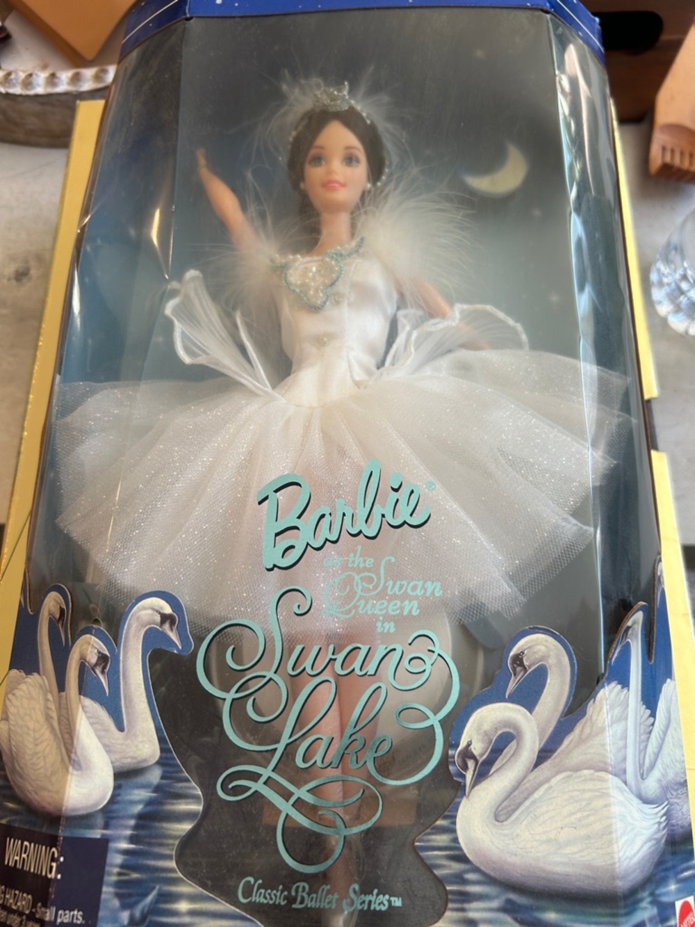 Barbie Swan Queen Ballet Doll - White and Blue Accents